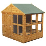 Power 6x8 Apex Potting Shed - Double Door